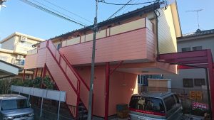 八王子市椚田町　メゾンM　外壁塗装　屋根塗装　リフォーム工事